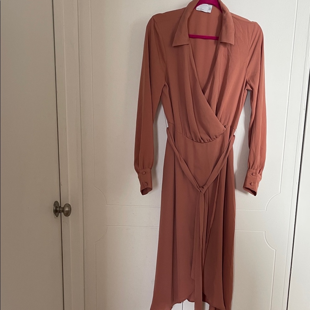 NWOT Asos Coral Wrap Dress